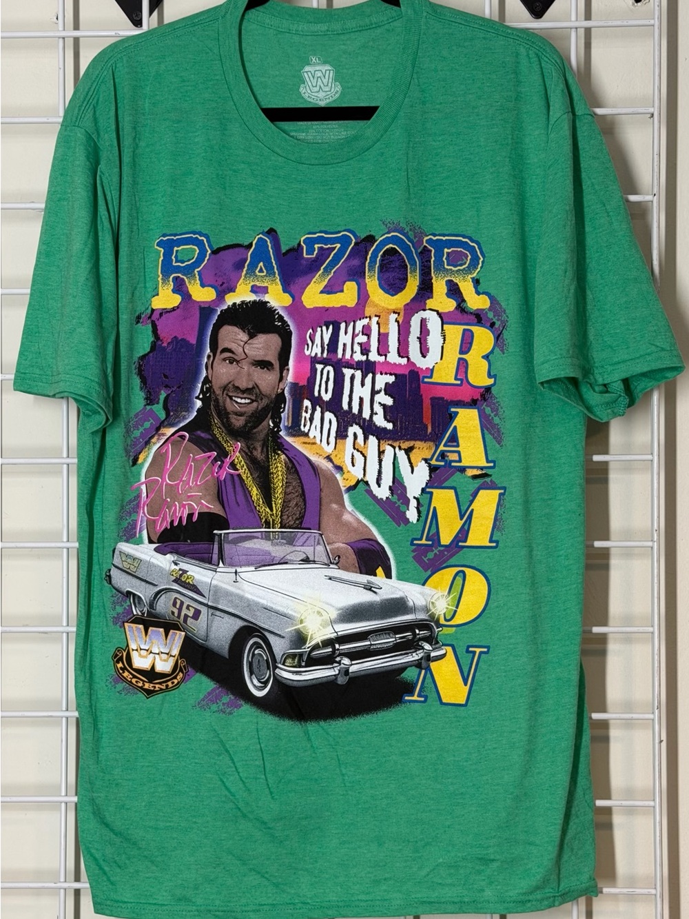 WWE Razor Ramon Say Hello to the Bad Guy Graphic T-Shirt Men’s X-Large New